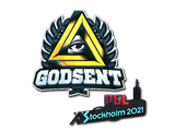 Artwork for Sticker | GODSENT (Foil) | Stockholm 2021