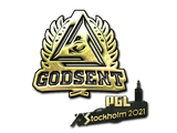 Artwork for Sticker | GODSENT (Gold) | Stockholm 2021