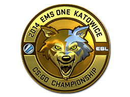 Sticker | Gold ESL Wolf | Katowice 2014
