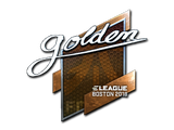 Artwork for Sticker | Golden (Foil) | Boston 2018