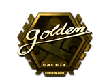 Artwork for Sticker | Golden (Gold) | London 2018