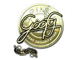 Artwork for Sticker | Goofy (Gold) | Paris 2023