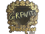 Artwork for Sticker | Graviti (Gold) | Budapest 2025