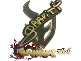 Artwork for Sticker | Graviti (Gold) | Shanghai 2024