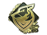 Artwork for Sticker | Grayhound Gaming (Gold) | Rio 2022