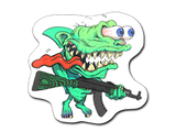 Artwork for Sticker | Green Shark Shooter