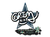 Artwork for Sticker | Grim (Glitter) | Antwerp 2022