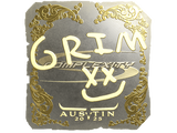 Artwork for Sticker | Grim (Gold) | Austin 2025