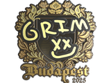 Artwork for Sticker | Grim (Gold) | Budapest 2025