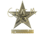 Artwork for Sticker | Grim (Gold) | Copenhagen 2024