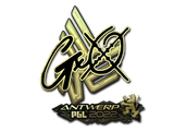 Artwork for Sticker | gxx- (Gold) | Antwerp 2022