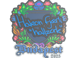 Artwork for Sticker | hallzerk (Embroidered) | Budapest 2025