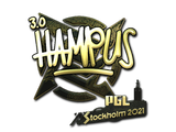 Artwork for Sticker | hampus (Gold) | Stockholm 2021