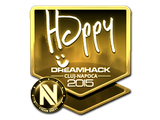 Artwork for Sticker | Happy (Gold) | Cluj-Napoca 2015