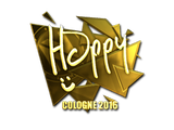 Artwork for Sticker | Happy (Gold) | Cologne 2016