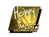 Artwork for Sticker | Happy (Gold) | MLG Columbus 2016