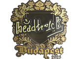 Artwork for Sticker | headtr1ck (Gold) | Budapest 2025