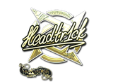 Artwork for Sticker | headtr1ck (Gold) | Paris 2023