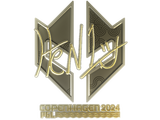 Artwork for Sticker | HEN1 (Gold) | Copenhagen 2024
