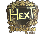 Artwork for Sticker | HexT (Gold) | Budapest 2025