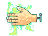 Artwork for Sticker | High Five! (Glitter)