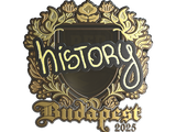 Artwork for Sticker | History (Gold) | Budapest 2025