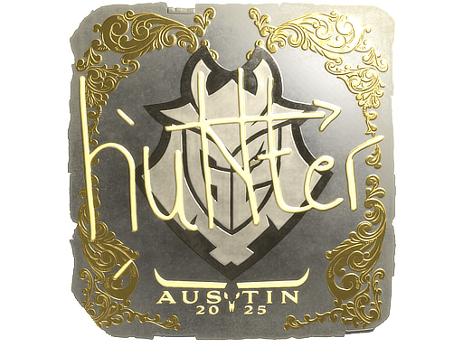 Sticker | huNter- (Gold) | Austin 2025