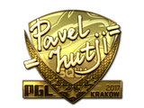 Sticker | hutji (Gold) | Krakow 2017