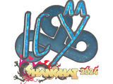 Artwork for Sticker | ICY (Glitter) | Shanghai 2024