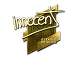 Artwork for Sticker | innocent (Gold) | Boston 2018