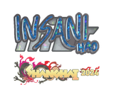 Artwork for Sticker | insani (Glitter) | Shanghai 2024