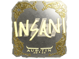 Artwork for Sticker | insani (Gold) | Austin 2025