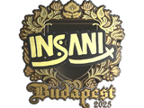 Artwork for Sticker | insani (Gold) | Budapest 2025