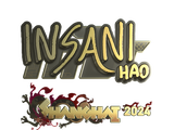 Artwork for Sticker | insani (Gold) | Shanghai 2024