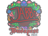 Artwork for Sticker | jabbi (Embroidered) | Budapest 2025