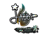 Artwork for Sticker | jabbi (Glitter) | Antwerp 2022