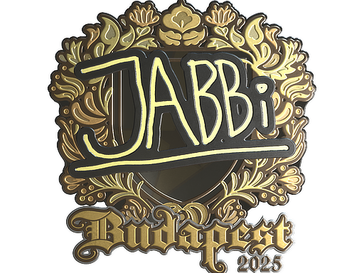 Sticker | jabbi (Gold) | Budapest 2025