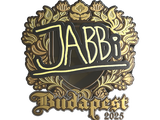 Artwork for Sticker | jabbi (Gold) | Budapest 2025