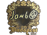 Artwork for Sticker | jambo (Gold) | Budapest 2025