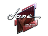 Artwork for Sticker | Jame (Foil) | Boston 2018