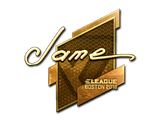 Artwork for Sticker | Jame (Gold) | Boston 2018