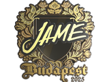 Artwork for Sticker | Jame (Gold) | Budapest 2025