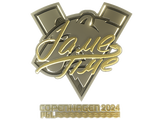 Artwork for Sticker | Jame (Gold) | Copenhagen 2024
