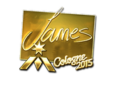Artwork for Sticker | James (Gold) | Cologne 2015