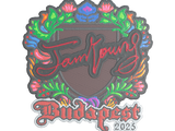 Artwork for Sticker | JamYoung (Embroidered) | Budapest 2025