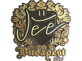 Artwork for Sticker | Jee (Gold) | Budapest 2025