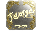 Artwork for Sticker | jeorge (Gold) | Austin 2025