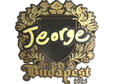 Artwork for Sticker | jeorge (Gold) | Budapest 2025