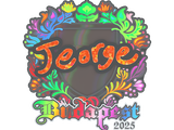 Artwork for Sticker | jeorge (Holo) | Budapest 2025