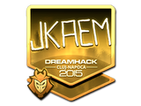 Artwork for Sticker | jkaem (Gold) | Cluj-Napoca 2015